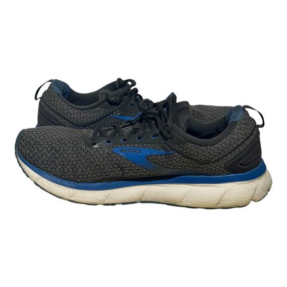 Brooks Transmit 3 Black Gray Blue Running Shoes Men’s Size 13 Stability Cushion - Picture 7 of 9